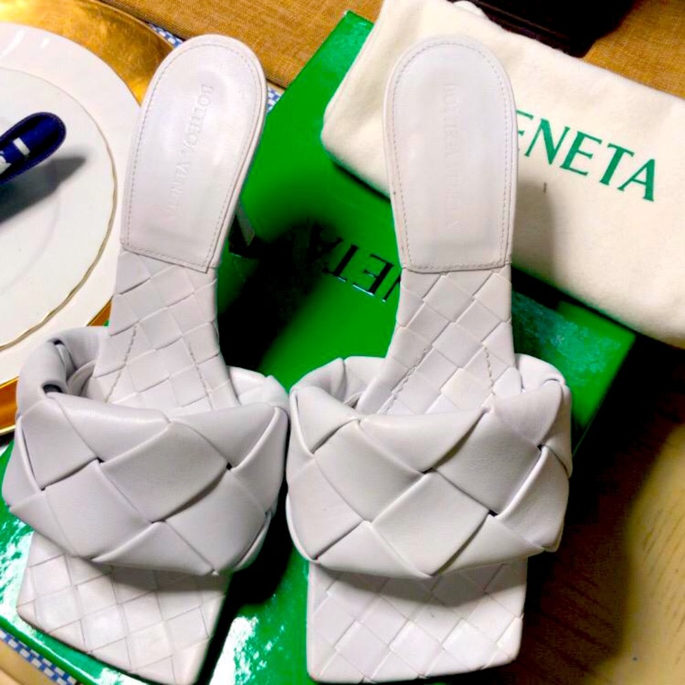 White Bottega Veneta sandals